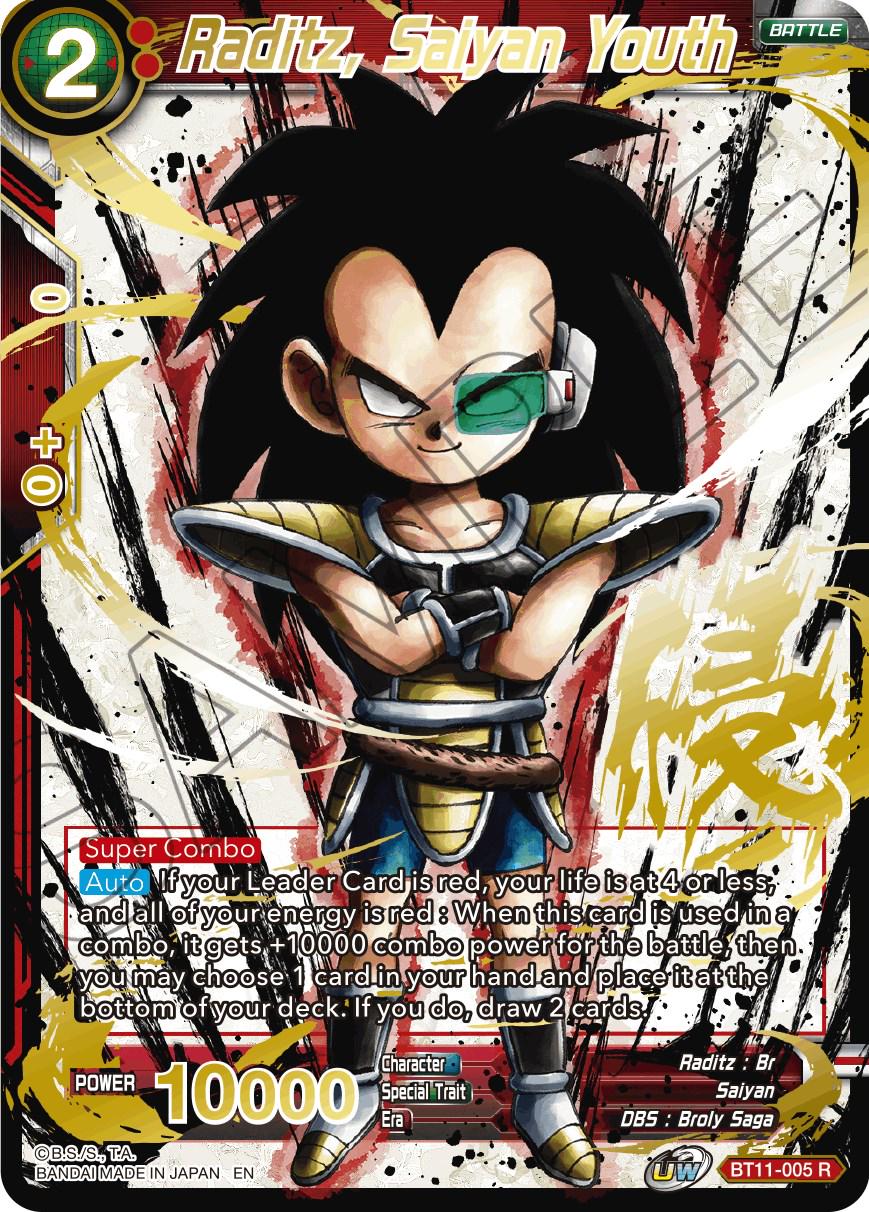 Raditz, Saiyan Youth [Alternate Art] BT11-005 Dragon Ball Super Expansion Set: Special Anniversary Box 2021