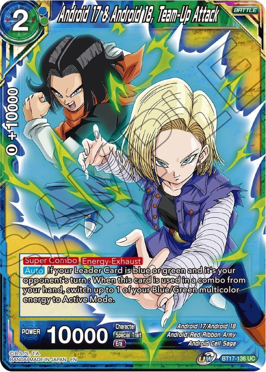 Android 17 & Android 18, Team-Up Attack BT17-136 Dragon Ball Super Ultimate Squad