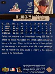 Rear | David Dellucci Baseball Cards 2000 Upper Deck