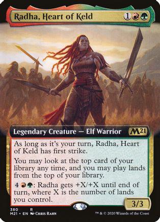 Radha, Heart of Keld [Extended Art] Magic Core Set 2021