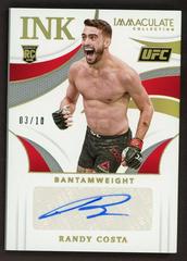Randy Costa [Gold] #II-RCS Ufc Cards 2021 Panini Immaculate UFC Ink Autographs Prices