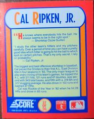 Cal Ripken Jr Baseball Cards 1990 Score Magic Motion Trivia Prices