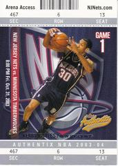 Kerry Kittles Basketball Cards 2003 Fleer Authentix Prices