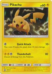 Pikachu HOLO RARE SM206 Promo SHINY Pokemon Card TCG NM 2019