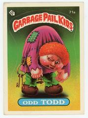 Odd TODD #71a 1985 Garbage Pail Kids Prices
