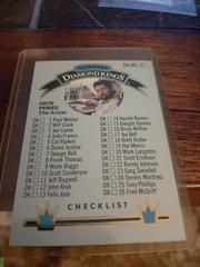 Checklist [Diamond Kings] #DK27 Baseball Cards 1992 Panini Donruss Diamond Kings Prices
