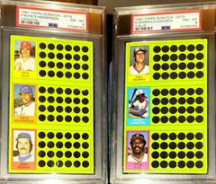 Andre Dawson, Dale Murphy, Vida Blue Baseball Cards 1981 Topps Scratch Offs Prices