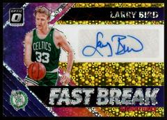 Larry Bird [Gold] #LBD Basketball Cards 2018 Panini Donruss Optic Fast Break Signatures Prices