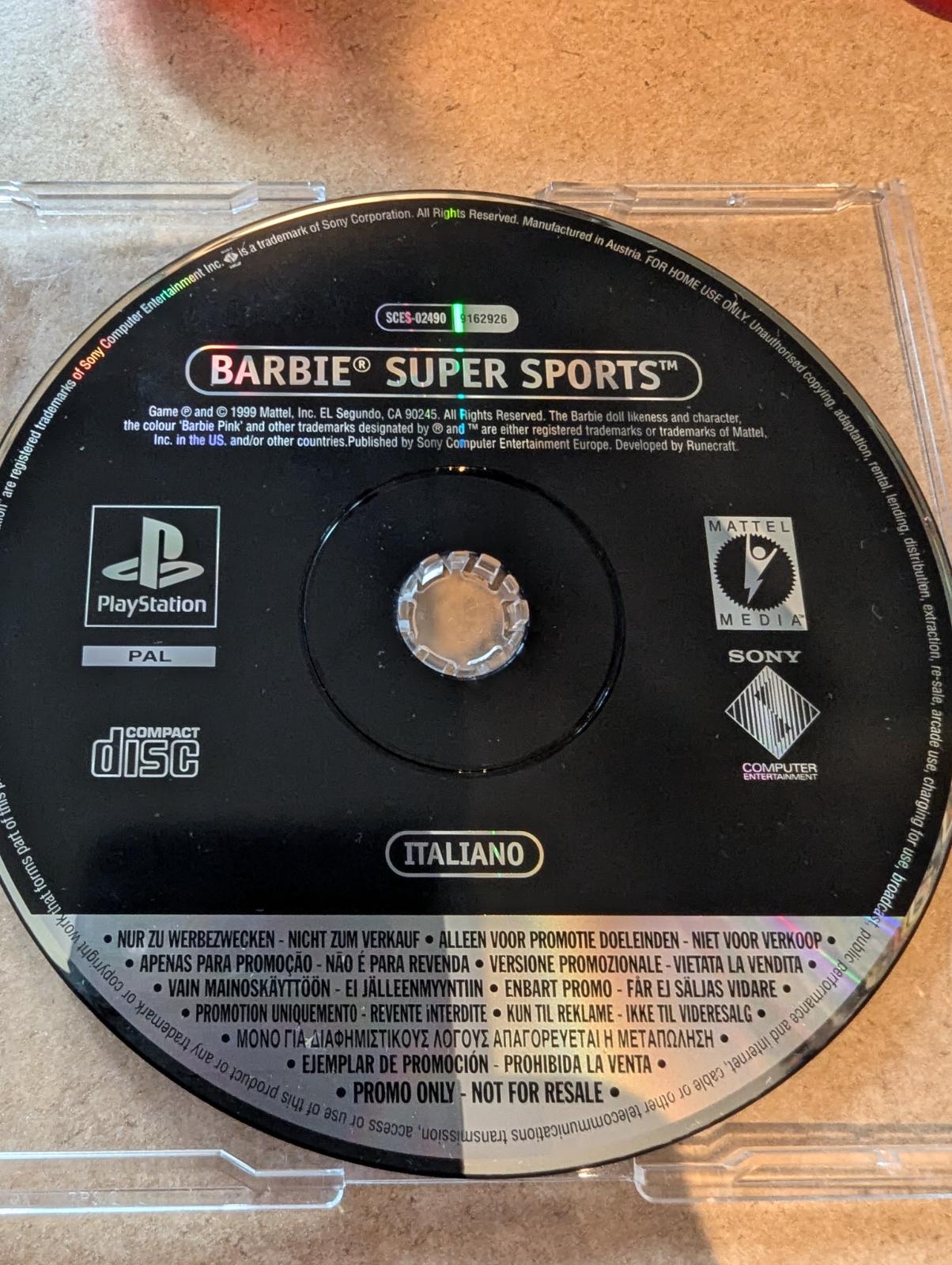 Barbie Super Sports [Promo Not For Resale] PAL Playstation