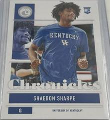 Shaedon Sharpe Basketball Cards 2022 Panini Chronicles Draft Picks Prices