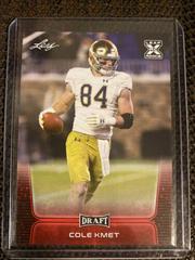 Cole Kmet [Red] #24 Football Cards 2020 Leaf Draft Prices