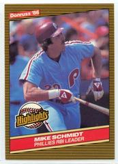 Mike Schmidt Baseball Cards 1986 Donruss Highlights Prices