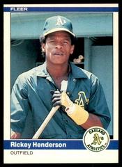 Rickey Henderson Baseball Cards 1984 Fleer Prices