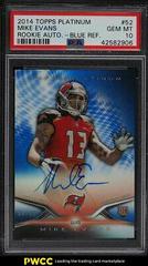 Mike Evans [Blue Refractor] #52 Football Cards 2014 Topps Platinum Rookie Autograph Prices