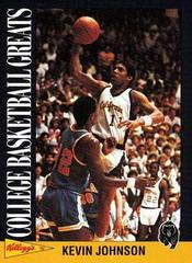 Kevin Johnson #5 Basketball Cards 1992 Kellogg's Raisin Bran College Greats Prices