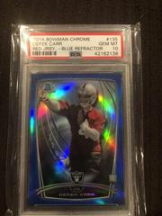 Derek Carr [Red Jersey Blue Refractor] #135 Football Cards 2014 Bowman Chrome Prices