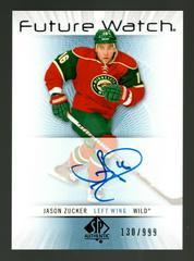 Jason Zucker [Autograph] #222 Hockey Cards 2012 SP Authentic Prices