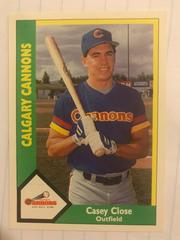 Casey Close #19 Baseball Cards 1990 CMC Calgary Cannons Prices