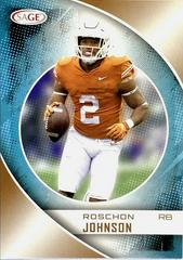 Roschon Johnson [Gold] #32 Football Cards 2023 Sage Prices