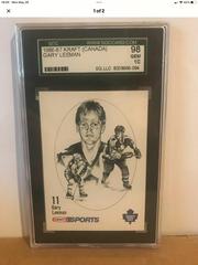 Front | Gary Leeman Hockey Cards 1986 Kraft Drawings