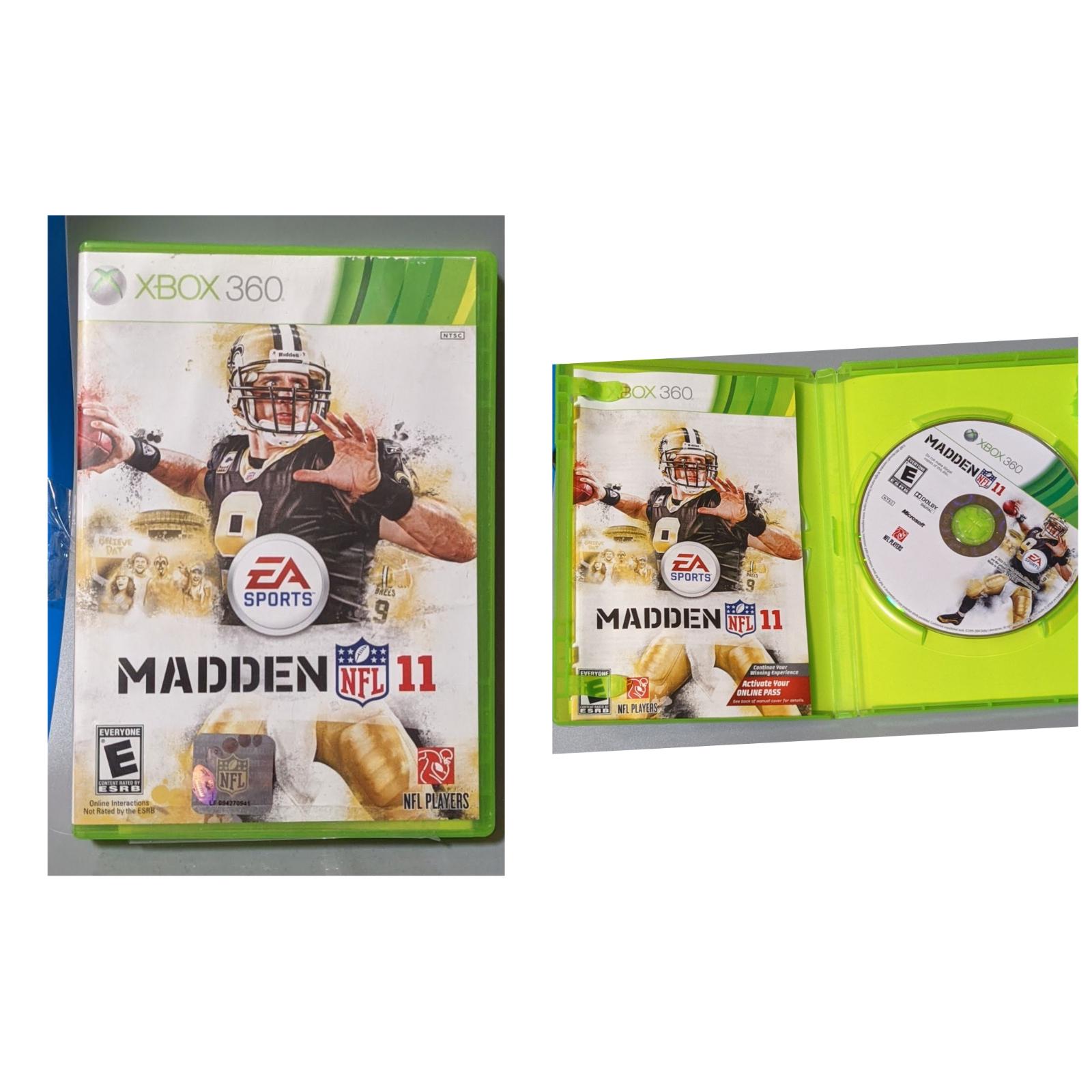 Madden NFL 11, Item, Box, and Manual