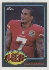 Colin Kaepernick #T60-CK Football Cards 2015 Topps Chrome 60th Anniversary Prices