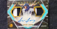 Jace Jung [FoilFractor] #IADR-JJ Baseball Cards 2023 Bowman Inception Autograph Dual Relic Prices