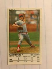 Randy Myers #121 Baseball Cards 1991 Panini Stickers Prices