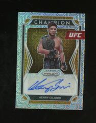 Henry Cejudo [Mojo] #CS-HC Ufc Cards 2022 Panini Prizm UFC Champion Signatures Prices