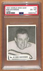 Bob Davidson #48 Hockey Cards 1937 V356 World Wide Gum Prices