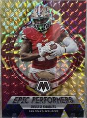 Deebo Samuel [Reactive Yellow] #EP-DS Football Cards 2023 Panini Mosaic Epic Performers Prices