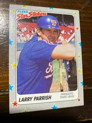 Larry Parrish Baseball Cards 1988 Fleer Star Stickers Prices