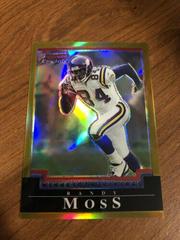 Randy Moss [Gold Refractor] #8 Football Cards 2004 Bowman Chrome Prices