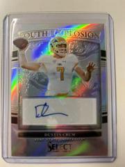 Dustin Crum [Silver] Football Cards 2022 Panini Select Draft Picks Youth Explosion Signatures Prices