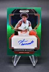 Kameron McGusty [Green] #DP-KMC Basketball Cards 2022 Panini Prizm Draft Picks Autographs Prices