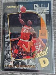 Hakeem Olajuwon #14 Basketball Cards 1992 Fleer Total D Prices