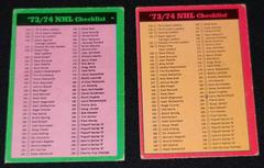 Checklist 2 Hockey Cards 1973 O-Pee-Chee Prices