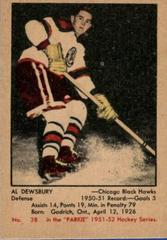 Al Dewsbury #38 Hockey Cards 1951 Parkhurst Prices
