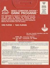Back | Asteroids [Silver Label] Atari 2600