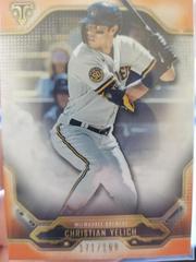 Christian Yelich #49 Baseball Cards 2020 Topps Triple Threads Prices