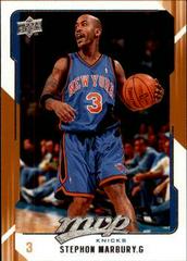 Stephon Marbury #108 Basketball Cards 2008 Upper Deck MVP Prices
