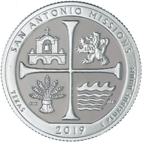 2019 W [SAN ANTONIO MISSIONS] Coins America the Beautiful Quarter