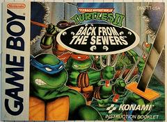 Manual  | Teenage Mutant Ninja Turtles II Back from the Sewers GameBoy