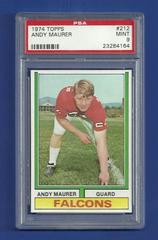Andy Maurer #212 Football Cards 1974 Topps Prices