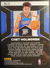 Chet Holmgren #23 Basketball Cards 2022 Panini Flux Rookie Influx Prices