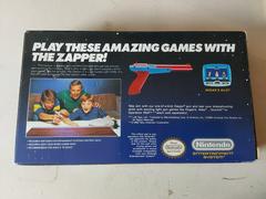 BACK OF BOX | Zapper Light Gun NES