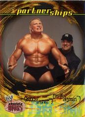 Brock Lesnar, Paul Heyman #49 Wrestling Cards 2002 Fleer WWE Absolute Divas Prices