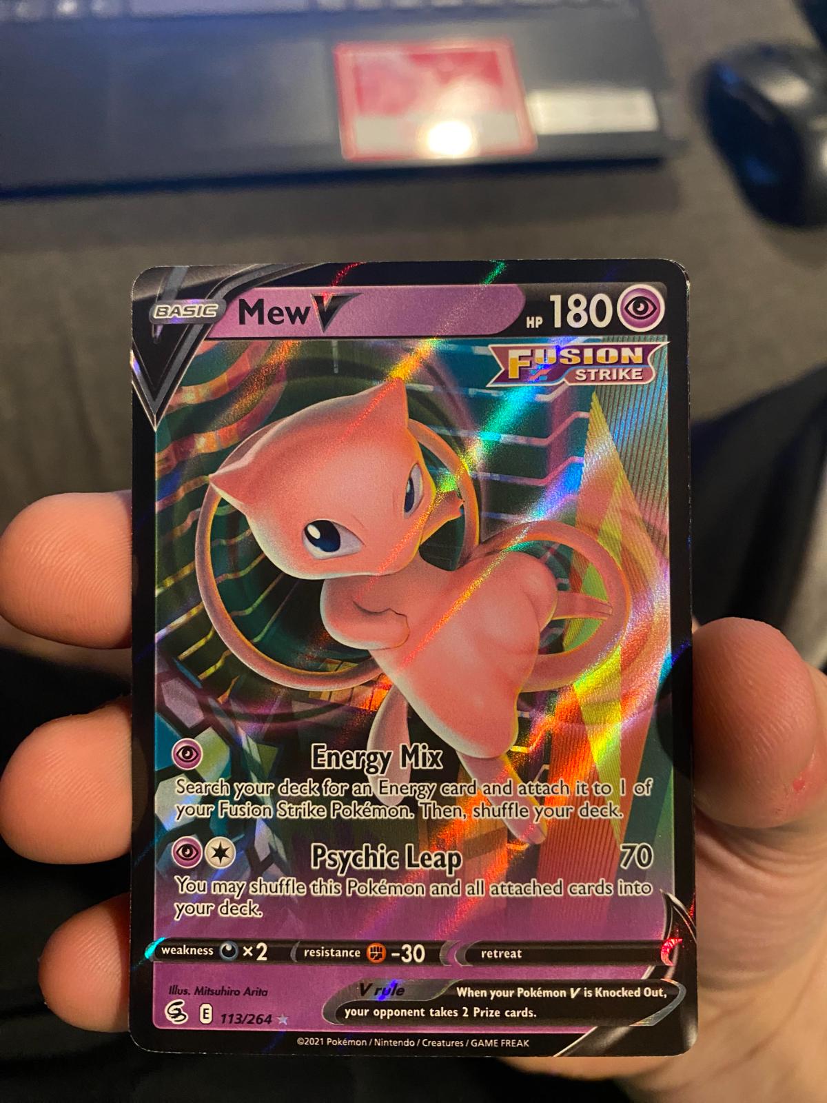 Check the actual price of your Mew V 113/264 Pokemon card