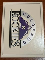 Colorado Rockies Baseball Cards 1992 Panini Donruss Bonus Cards Prices