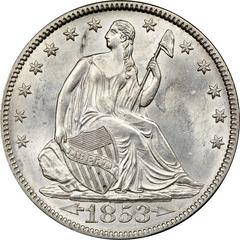 1853 [ARROWS & RAYS] Coins Seated Liberty Half Dollar Prices
